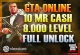 Anlık | 10 MR Cash + 8000 Level + FULL Unlock