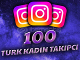 ⭐Anlık | 100 Türk Kadın Takipçi