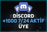 ANLIK | 1000 Adet Discord 7/24 Aktif Üye