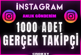  1000 ADET GERÇEK TAKİPÇİ