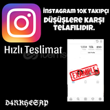 Anlık | 10K İnstagram Gerçek Takipçi