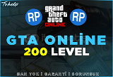 Anlık | 200 Level GTA Online + Ban Yok