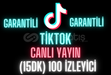 ⭐(ANLİK) 15DK 100 CANLI İZLEYİCİ TİKTOK⭐