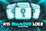 ⭐ANLIK⭐ 15X Diamond Lock / GROWTOPİA