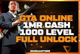 ⭐1MR Cash + 1000 Level + FULL Unlock⭐