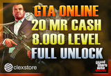 Anlık | 20 MR Cash + 8000 Level + FULL Unlock