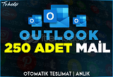 Anlık | 250 Adet Outlook Mail + GARANTİ