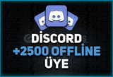 ANLIK | 2500 Adet Discord Offline Üye