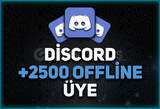 ANLIK | 2500 Adet Discord Offline Üye