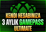 Anlık | 3 AY Xbox Game Pass Ultimate