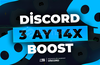 HIZLI | 3 Aylık Discord 14x Boost