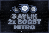 Anlık / 3 Aylık Discord Nitro 2x Boost