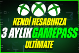 Anlık | 3 Aylık Xbox Gamepass Ultimate