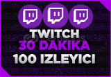 [ANLIK}⭐30 DK +100 Twitch Canlı Yayın İzleyici⭐