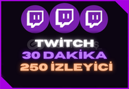 [ANLIK}⭐30 DK +250 Twitch Canlı Yayın İzleyici⭐