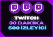 [ANLIK}⭐30 DK +500 Twitch Canlı Yayın İzleyici⭐