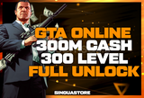 ⭐300M Cash + 300 Level + FULL Unlock⭐