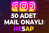 ANLIK | 50 Adet Instagram | Mail Onaylı Hesap