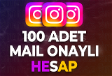 ANLIK | 100 Adet Instagram | Mail Onaylı Hesap