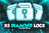 ⭐ANLIK⭐ 5X Diamond Lock / GROWTOPİA
