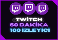 [ANLIK}⭐60 DK +100 Twitch Canlı Yayın İzleyici⭐