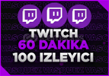 [ANLIK}⭐60 DK +100 Twitch Canlı Yayın İzleyici⭐