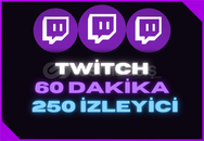 [ANLIK}⭐60 DK +250 Twitch Canlı Yayın İzleyici⭐