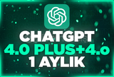 Anlık |⭐ ChatGPT Plus 4.0 ve GPT-4o 1 aylık