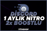 ⭐ [EN UCUZ] 3X DISCORD 1 AY 2X BOOSTLU NITRO ⭐