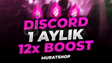 ⭐ [] DİSCORD 1 AYLIK 12X BOOST | BOTSUZ ⭐