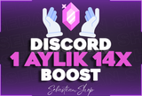 ⭐️[BOTSUZ] DİSCORD 1 AYLIK 14X BOOST