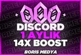 ✨ [ANLIK] Discord 1 AYLIK 14X BOOST ✨