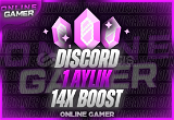 ⭐[INSTANT] Discord 1 MONTHS 14X BOOST