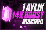 ✨ [ANLIK] Discord 1 AYLIK 14X BOOST ✨