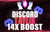 ⭐️[] DİSCORD 1 AYLIK 14X BOOST⭐️