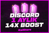 (ANLIK) Discord 1 Aylık 14x Boost | Garantili