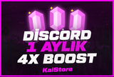 (ANLIK) Discord 1 Aylık 4x Boost