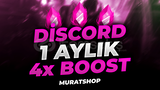 ⭐ [] DİSCORD 1 AYLIK 4X BOOST | BOTSUZ ⭐