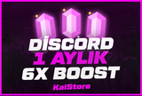 (ANLIK) Discord 1 Aylık 6x Boost