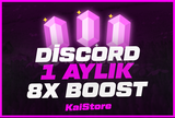 (ANLIK) Discord 1 Aylık 8x Boost