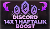 ⭐️[] DİSCORD 1 HAFTALIK 14X BOOST⭐️