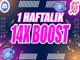 ⭐ [14x] Discord 1 HAFTALIK 14X BOOST 