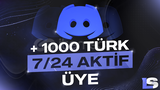 (ANLIK) Discord 1.000 7/24 Aktif Üye