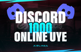 ⭐ [ANLIK] DİSCORD 1000 7/24 ONLİNE ÜYE ⭐