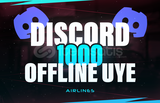 ⭐ [ANLIK] DİSCORD 1000 OFLİNE ÜYE ⭐