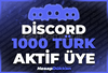 ⭐[MAX 10K] DİSCORD 1000 TÜRK AKTİF ÜYE ⭐