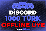 ⭐[MAX 40K]DİSCORD 1000 OFFLİNE ÜYE ⭐