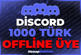 ⭐[RESİMLİ] DİSCORD 1000 TÜRK ÇEVRİMDIŞI ÜYE ⭐