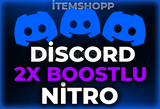 ⭐(ANLIK) DİSCORD 2X BOOSTLU NİTRO!⭐