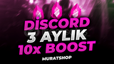 ⭐ [] DİSCORD 3 AYLIK 10X BOOST | BOTSUZ ⭐